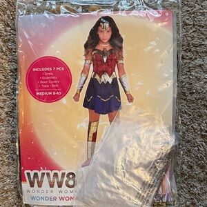 Wonder Woman Kids Costume - Red, Blue, Gold